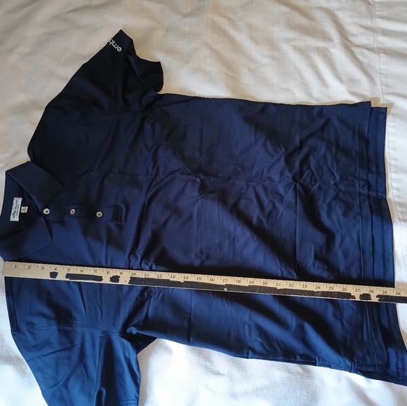 Peter Millar Summer Comfort Medium navy blue polo Embark Logo Short Sleeve - Picture 10 of 12